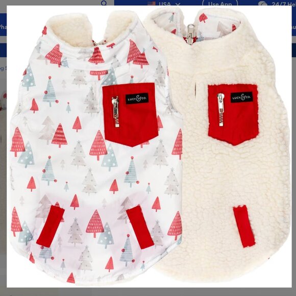 Lucy & Co. Reversible Dog VEST and COLLAR Bundle XL - SHIP SAME DAY - Picture 2 of 7